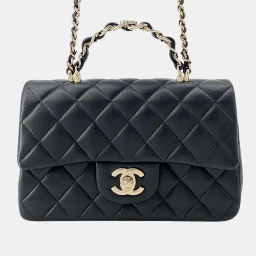 Lambskin Top Handle Matelasse Chain Shoulder Bag - Chanel - Modalova