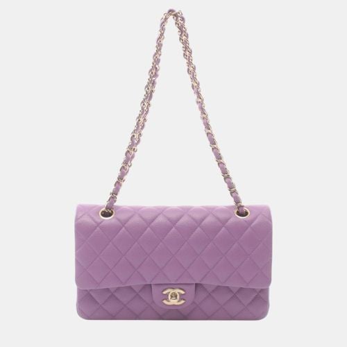 Leather Grained Calfskin Matelasse W-Flap Shoulder Bag - Chanel - Modalova