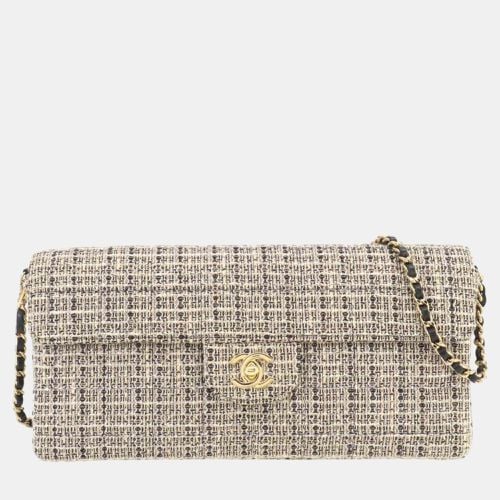 Tweed Leather Black Chocolate Bar Chain Shoulder Bag - Chanel - Modalova