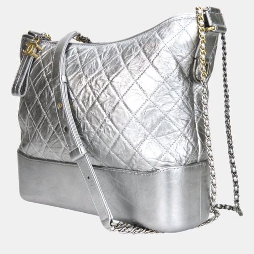 Leather Metallic Gabrielle Chain Large Hobo Shoulder Bag - Chanel - Modalova