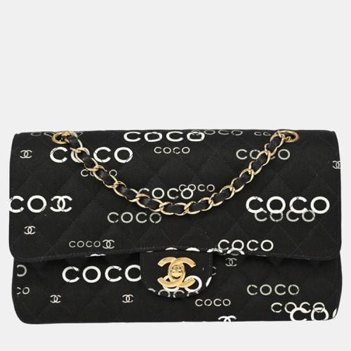 Canvas Coco Medium Classic Double Flap Shoulder Bag - Chanel - Modalova