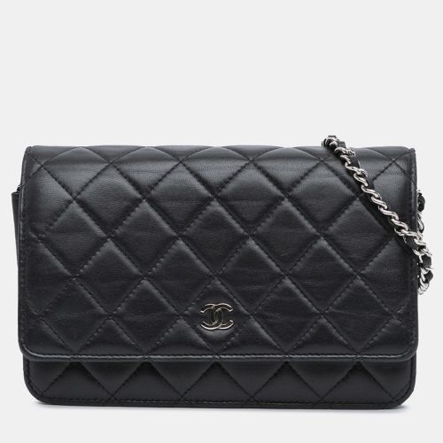 CC Quilted Calfskin Wallet on Chain - Chanel - Modalova