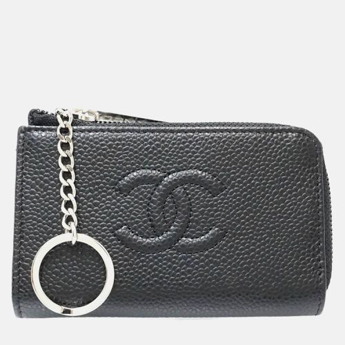 Caviar Skin Coin Case Keyring A68885 - Chanel - Modalova