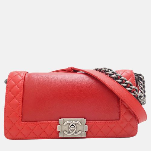 Lambskin Leather Boy Chain Shoulder Bag - Chanel - Modalova