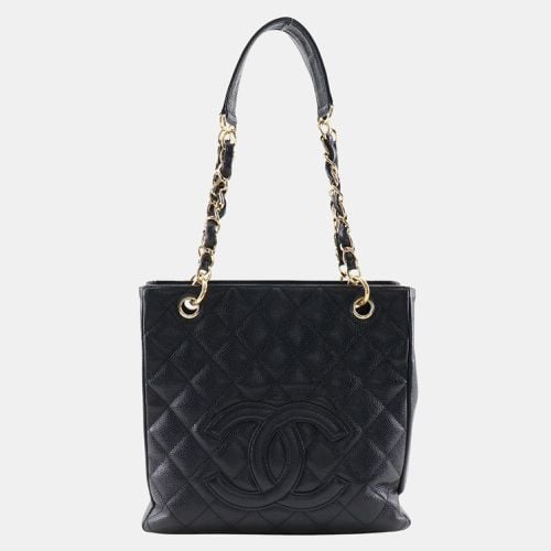 Leather Caviar Skin Chain Tote Shoulder Bag - Chanel - Modalova