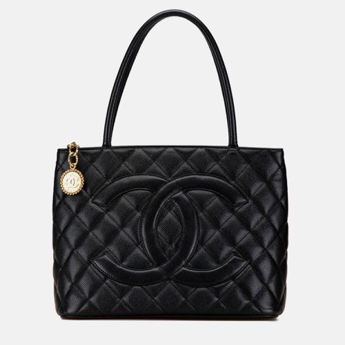 Leather Caviar Skin Coco Mark Tote Bag - Chanel - Modalova