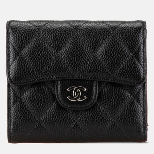 Caviar Leather Trifold Wallet - Chanel - Modalova