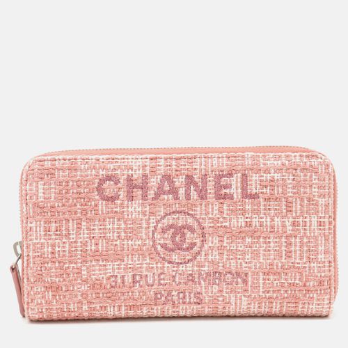 Chanel Tweed Canvas Leather Wallet - Chanel - Modalova