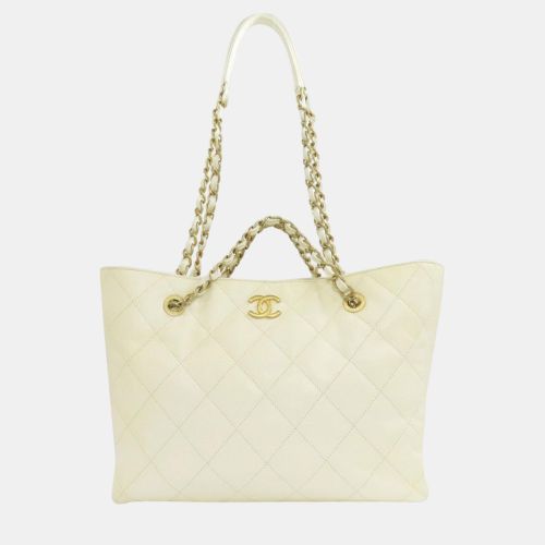 Caviar Leather Chain Tote Bag - Chanel - Modalova