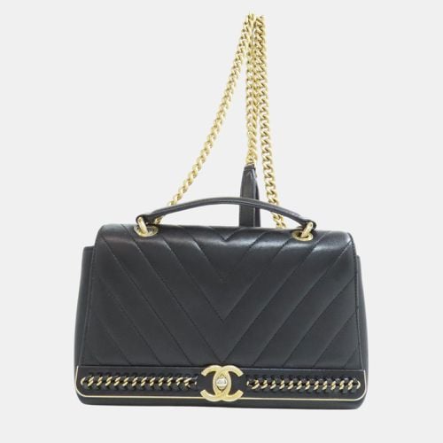 Lambskin Leather V-Stitch Shoulder Bag - Chanel - Modalova