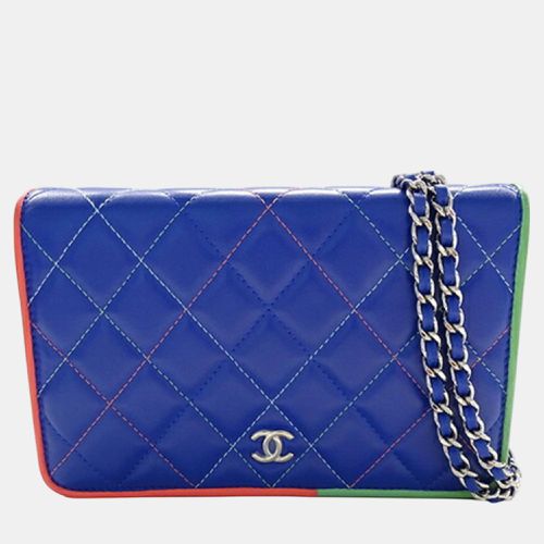 Wallet Shoulder Wallet Bag Lambskin Matelasse Coco Mark - Chanel - Modalova