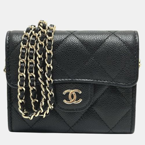 Ap0238 Coco Mark Matelasse Pochette Wallet/Coin Case Caviar Skin - Chanel - Modalova