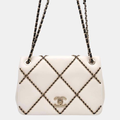 Black Lambskin Leather Chain Shoulder Bag - Chanel - Modalova