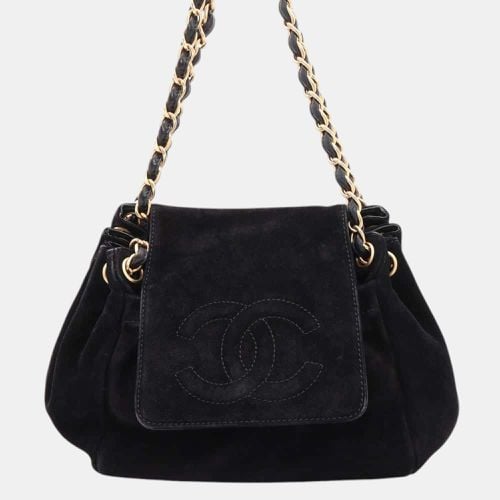 Velour CC Logo Shoulder Bag - Chanel - Modalova