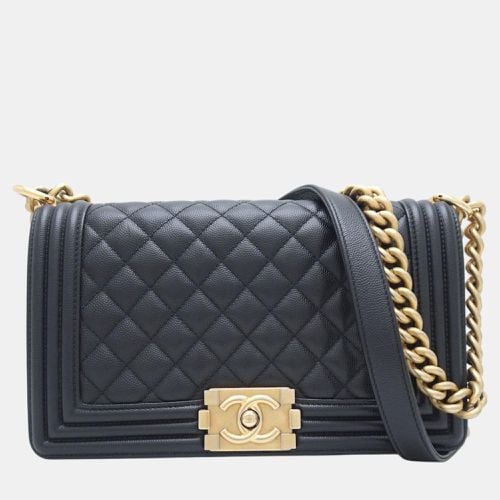 Caviar Leather Boy Medium Shoulder Bag - Chanel - Modalova