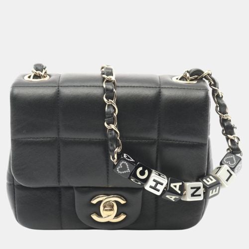 Lambskin Leather Chocolate Bar Flap Shoulder Bag - Chanel - Modalova