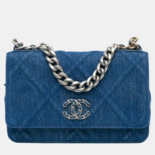 Denim 19 Flap Wallet On Chain - Chanel - Modalova