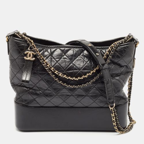 Quilted Aged Leather Large Gabrielle Hobo - Chanel - Modalova