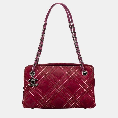 Paris Edinburgh Wild Stitch Suede Saltire Shoulder Bag - Chanel - Modalova