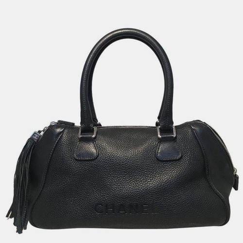 Leather Zip And Tassel Pull Tote Bag - Chanel - Modalova