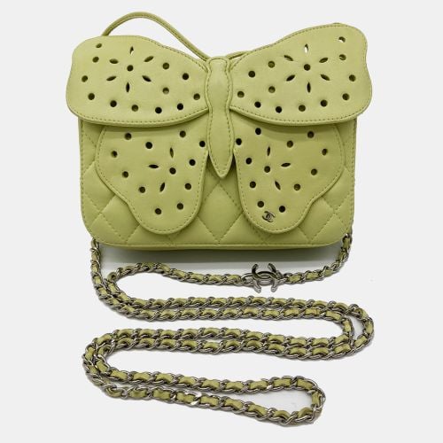 Lime Butterfly Classic Flap Bag - Chanel - Modalova