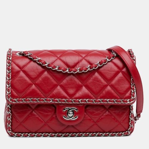 Crumpled Leather Chain All Over Flap Bag - Chanel - Modalova