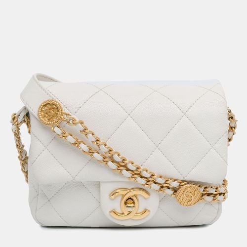 Caviar Mini Twist Your Buttons Flap Bag - Chanel - Modalova