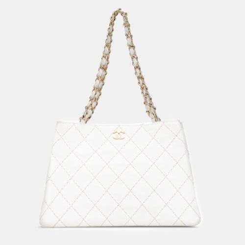 CC Quilted Lambskin Wild Stitch Tote - Chanel - Modalova