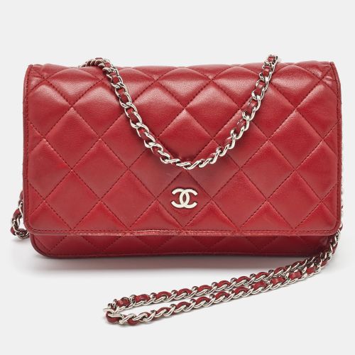 Quilted Leather CC Wallet On Chain - Chanel - Modalova