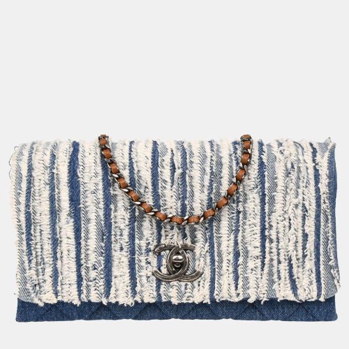 White Denim Canvas Shoulder Bag - Chanel - Modalova
