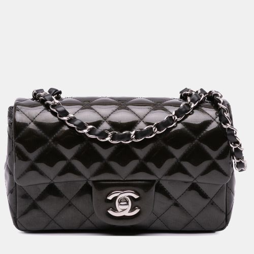 Mini Rectangular Classic Striped Patent Single Flap Bag - Chanel - Modalova