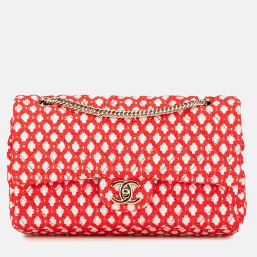 Chanel Red Jumbo Tweed Double Flap - Chanel - Modalova