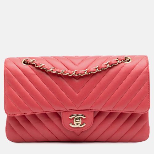 Medium Classic Chevron Lambskin Double Flap - Chanel - Modalova