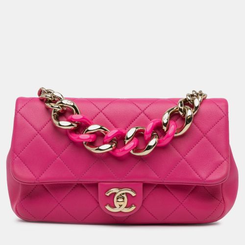 Small Lambskin Elegant Chain Single Flap - Chanel - Modalova