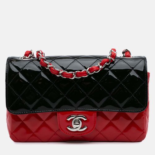 Classic Single Flap Mini Rectangular Bicolor Patent Bag - Chanel - Modalova