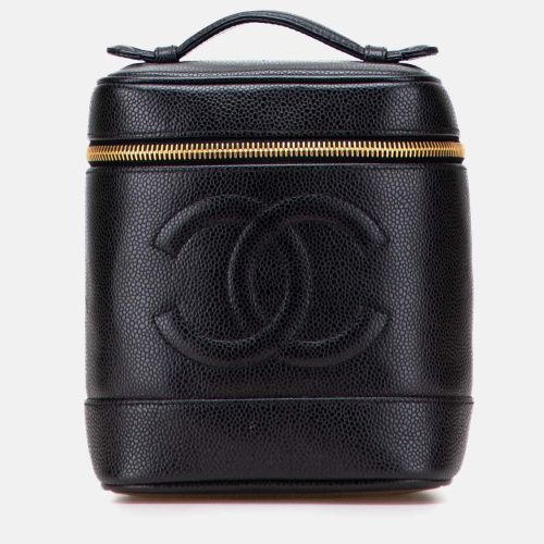 Chanel Black CC Caviar Vanity Case - Chanel - Modalova