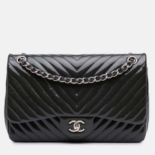 Jumbo Classic Chevron Patent Double Flap - Chanel - Modalova