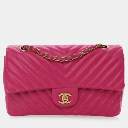 Medium Classic Chevron Lambskin Double Flap - Chanel - Modalova