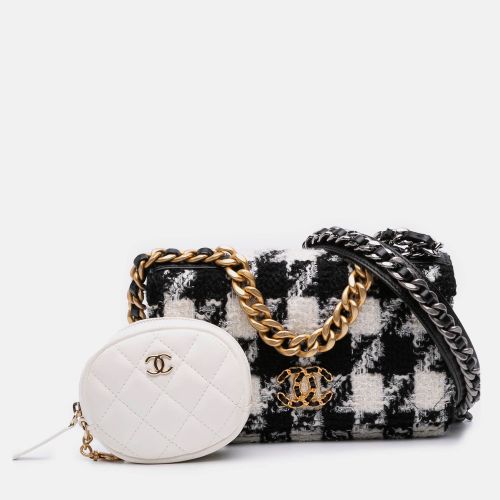 Houndstooth Tweed 19 Wallet On Chain - Chanel - Modalova