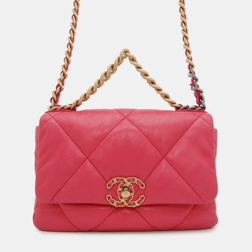 Chanel 19 Pink Leather Shoulder Bag - Chanel - Modalova