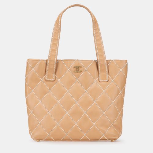 Small CC Calfskin Wild Stitch Tote - Chanel - Modalova