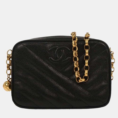 Calfskin Bias Stitch Camera Bag Mini - Chanel - Modalova