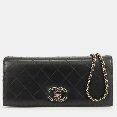 CC Stitched Lambskin Clutch With Chain - Chanel - Modalova