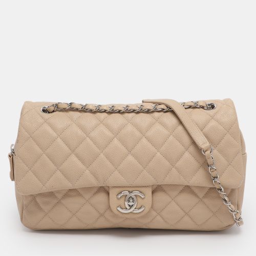 Quilted Caviar Leather Large Easy Flap Bag - Chanel - Modalova