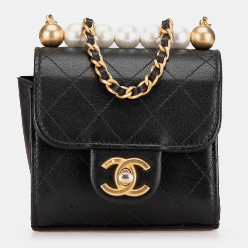 Mini Goatskin Chic Pearls Clutch On Chain - Chanel - Modalova