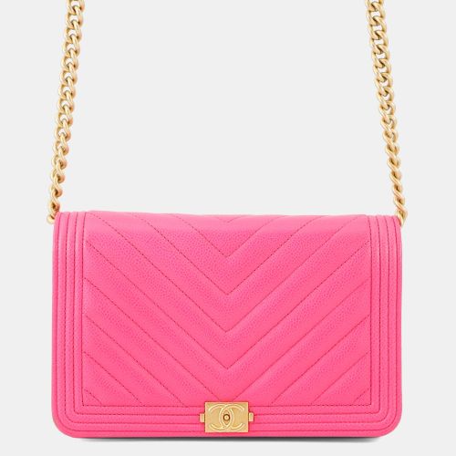 Chain Wallet Boy Chevron Coco Mark V Stitch - Chanel - Modalova