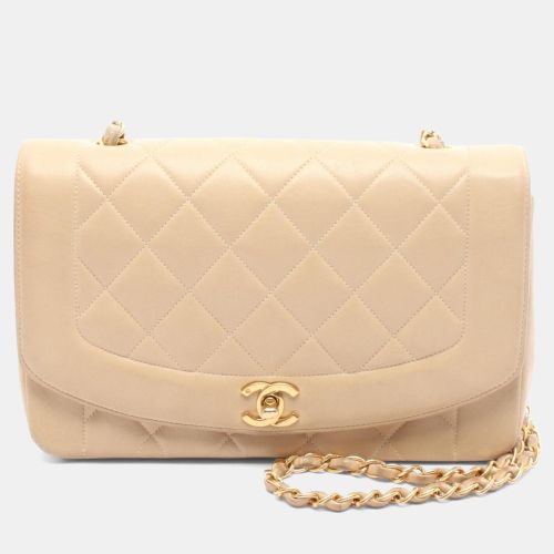 Matelasse Diana Lambskin Leather Flap Shoulder Bag - Chanel - Modalova