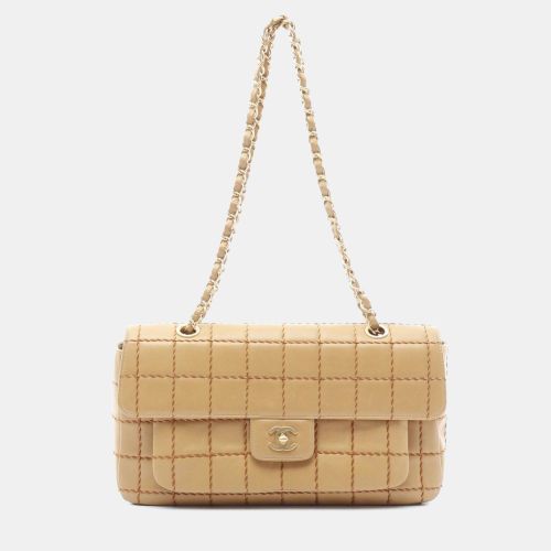 Chocolate Bar Wild Stitch Shoulder Bag Lambskin Sheepskin - Chanel - Modalova