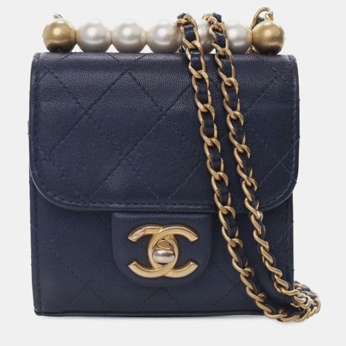 Mini Goatskin Chic Pearls Clutch On Chain - Chanel - Modalova