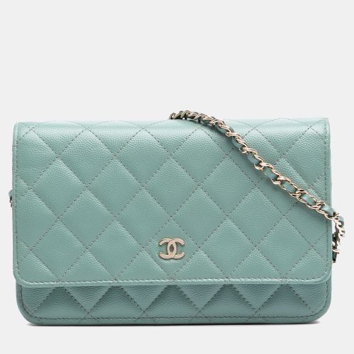 CC Quilted Caviar Wallet on Chain - Chanel - Modalova